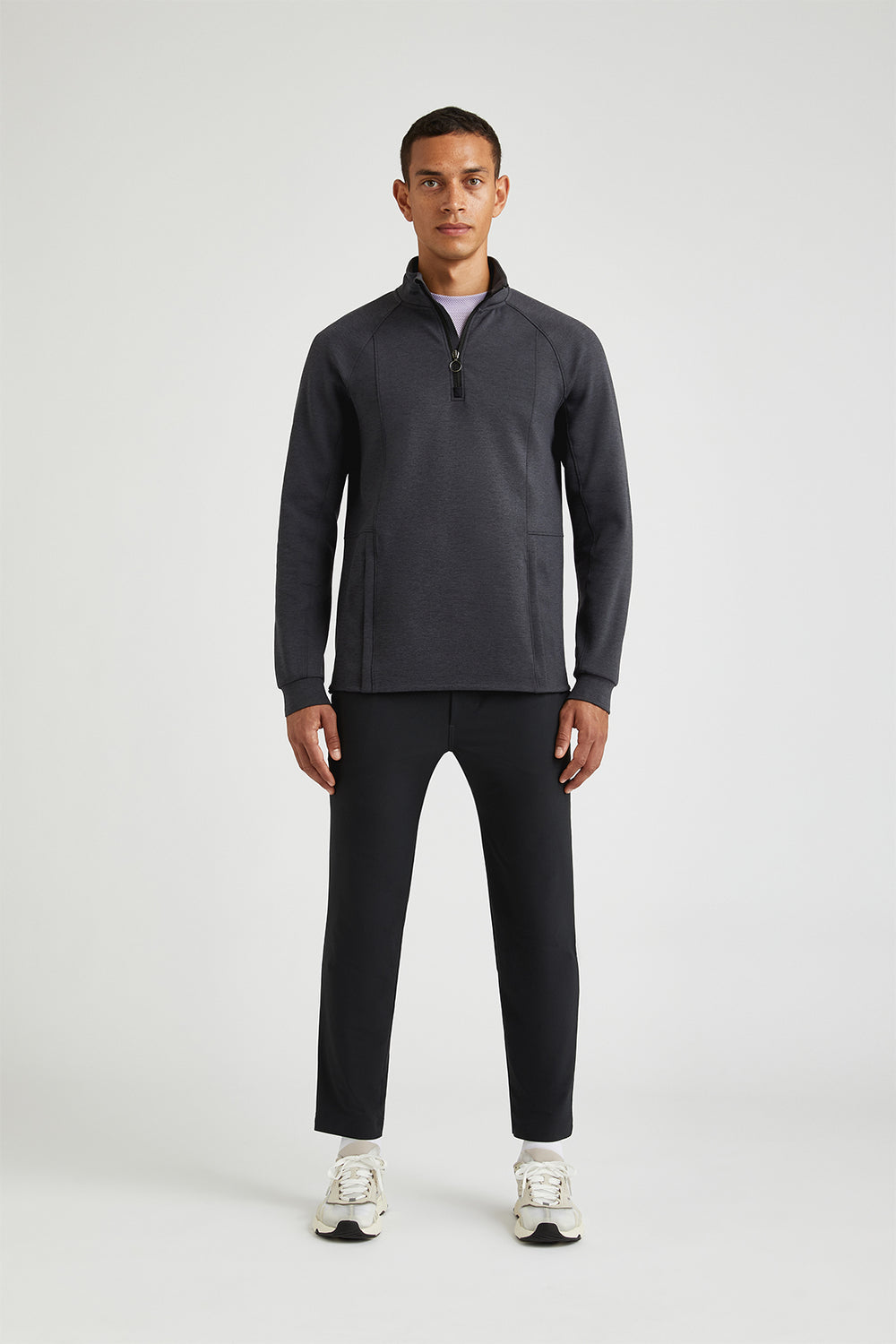 トップス Peate basic sweat black Peate