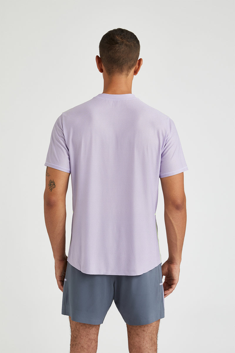 Men's Lilac Performance & Training T Shirt Onyx - Torsa